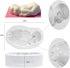 Large Size Newborn Sleeping Baby Mold Silicone Fondant Cake Decoration Cupcake Toppers for Baby Shower...