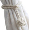 Melaluxe 2 Pack Curtain Tiebacks - Heavy Duty Curtain Rope Tieback, Handmade Rural Decorative Curtain Holdbacks (Beige)...