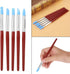 Silicone Pottery Clay Sculpting Tool 5Pcs Rubber Tip Paints Silicon Brushes Sculpture Pottery Clay Shaping Carving Tool...