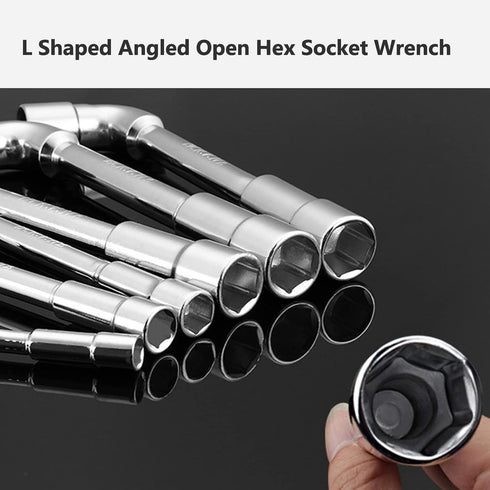 Socket Wrench 19 mm, 1 Pcs Socket Spanners, L Shaped Spanner, Angled Head Wheel Nut Socket Wrench, Metric Hex Spanner...