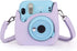 Phetium Instant Camera Case Compatible with Instax Mini 11/12,PU Leather Bag with Pocket and Adjustable Shoulder Strap (Lilac Purple)...