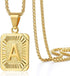 Trendsmax Initial A-Z Letter Pendant Necklace Mens Womens Capital Letter Yellow Gold Plated Stainless Steel Box Chain 22inch...