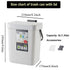 Small Trash Can with Lid Mini Kitchen Hanging Trash Can Tightly Sealed Odor Free, Small Countertop Compost Bin for Scraps from Daily Cooking, Moun...
