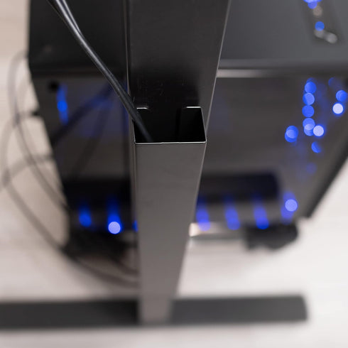 VIVO Steel Magnetic 14 inch Vertical Cable Management Channel, Cord Organizer, Wire Hider Cover for Home and Office, Black, DESK-AC01-1MB...