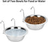 2PCS Kennel Water Bowl Hanging,Stainless Steel Puppy Bowls for Small Dog Cage,Dog Kennel, Dog Crate, Catio Accessories,Dog Crate Water Bowl Dog Di...