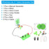 PATIKIL DIY Generator Motors Set, 2 Set Mini Hand Generator Motor Assemble Kit with Bulb Holder Box Hand Cranked Power Generator Science for LED L...