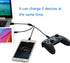 Herfair 3-in-1 Micro USB Splitter, 480Mbps Data Sync, 3 USB to Multi Micro USB Adapter Wires Leads for All Micro USB Equipped Devices......
