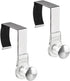 mDesign Modern Metal and Plastic Office Over The Cubicle Storage Organizer Hooks - Wall Panel Hangers for Hanging Accessories, Coats, Hats, Purses...