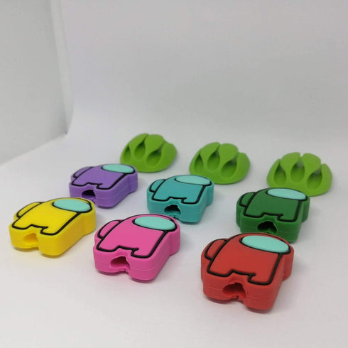 Cable Protector for iPhone/ipad USB Cable Charger, Cute Date Cable Protector Charger Cable Wire Management Protect Linghting Charger (Nine PCS)...