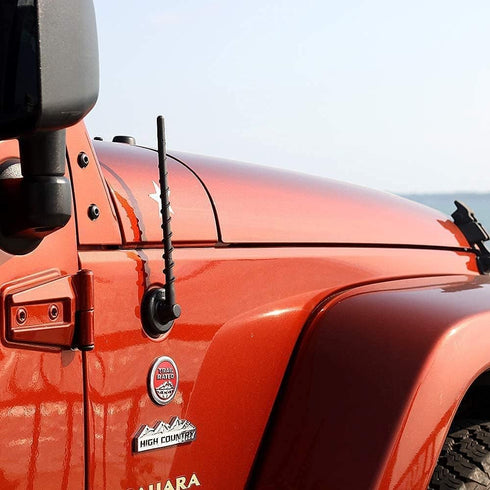 VOFONO Short Antenna for 2007-2025 Jeep Wrangler Gladiator JK JL JT JKU JLU Sahara Rubicon Sport 4xe Willys Mojave, 7 Inch Jeep Replacement Antenn...