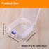 3 Pcs Clear Plastic Organizer Box Plastic Storage Box Medium Square Containers for Pencil Case Art Satchel Fishing Tackle DIY Crafts Tools (5.75" ...