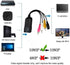 HDMI Mini AV Adapter HD Converter Box HDMI to Composite RCA AV/CVSB L/R Video 720P 1080P HDMI2AV hdmi2 av Video...