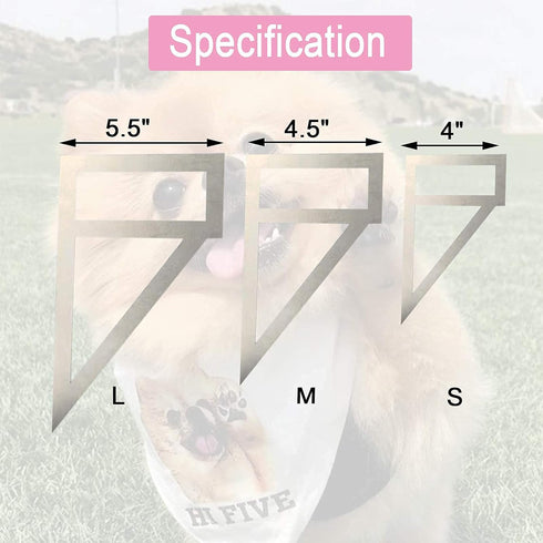 PIAOLGYI 3 Pcs M/S/L Reversible Dog Bandana Sewing Template Set DIY Craft Dog Bib Pattern for Small/Medium/Lager Size Dogs,Dog Scarf Sewing Quilti...