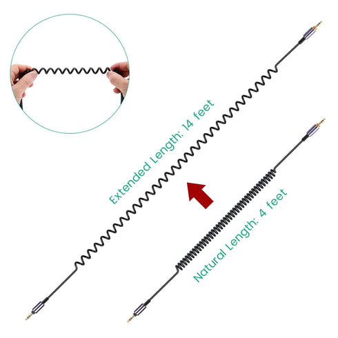 weishan WH-1000XM5 Cable Coiled Aux Cord Replacement for Sony WH-CH720N, WH-CH710N, MDR-950BT, 1AM2, 7520 Noise Canceling Headphones, 3.5mm(1/8") ...