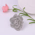 Rhinestone Rose Brooch Pin for Women Girls Fashion Crystal Big Blossom Flower Brooch Lapel Pins Elegant Dress Accessories Jewelry Boutonniere Cors...