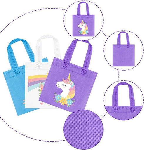 20Pcs Rainbow Party Favor Bags, Reusable Rainbow Gift Bags, Goodie Treat Candy Bags for Boy Girls Birthday Party Supplies Party Favors Room Decor...
