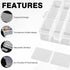 24 Grids Plastic Organizer Box With Dividers Clear Craft Storage Bead Organizer Box Earring Organizer Travel Pill Organizer Jewelry Organizer Stor...