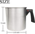 EricX Light Candle Making Pouring Pot,2 pounds,Double Boiler Wax Melting Pot,Dripless Pouring Spout & Heat-Resisting Handle Designed,Aluminum Cons...