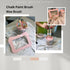 Chalk Wax Paint Brush – 2 PCs 1 Flat Paint Brushes for Furniture Painting 1 Round Chalk Wax – Bristle Paint Brushes Set Suitable with Any Chalk Pa...
