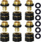 Twinkle Star 3/4 Inch Garden Hose Fitting Quick Connector Male and Female Set (6 Sets)...