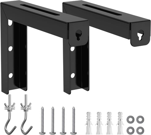 WALI Universal Projector Screen Ceiling Mount, Wall Hanging Mount L-Brackets, 6 inch Adjustable Extension with Hook Kit, Perfect Projector Screen ...