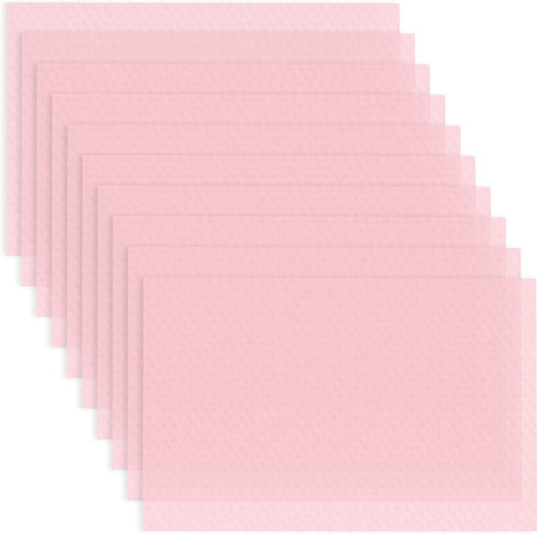 Paris Hilton Refrigerator Shelf Liners, 17.7-Inch x 11.4-Inch Mats, Trim to Fit, Reusable, Easy to Clean, Food Grade Plastic, Made Without BPA, 10...