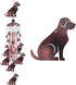 Garden Dog Wind Chimes Outdoor Indoor Decor - with 4 Tubes 6 Bells 7 Dogs Wind Chime, Mobile Romantic Dog Wind Catcher, Dogs Windchimes for Home, ...