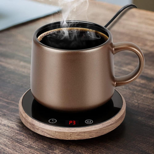 Coffee Mug Warmer with Auto Shut Off for Home Office Desk with Three Temperature Settings for Coffee Tea Beverage Wax Candle with Timing Setting S...