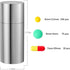 Portable Pill Holder Keychain, Small Metal Pill Case Waterproof Pill Box Container Mini Stainless Steel Pill Organizer for Travel Purse Pocket...