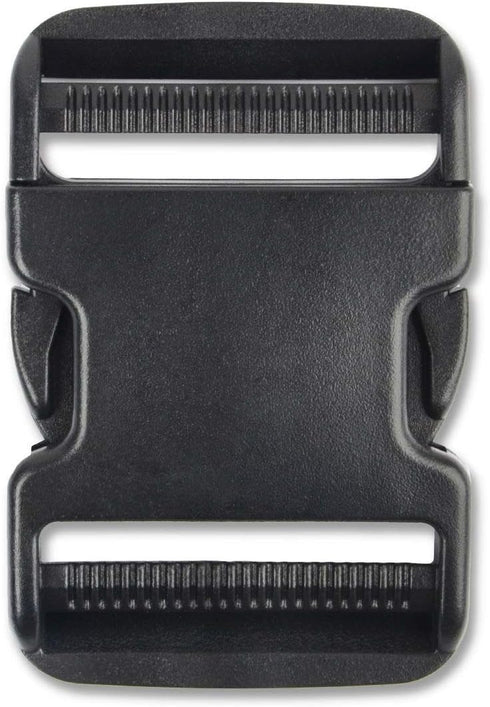 DYZD Premium 50mm Flat Dual Adjustable Side Release Buckles (4PCS, Black)...