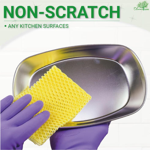 5PCS Innovative Dish Washing Net Cloths,Scourer,Quick Dry, Mesh net for Washing Dish, Dish wash net, Dish Sponge, Dish Scrubber 11" by 11"...