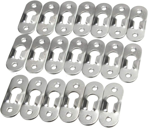 20 Pcs Keyhole Hangers Metal Fasteners for Picture Frames Mirrors Cabinet,Metal Keyhole Hanger Hanging Fasteners Hardware Flush Wall with Keyhole,...