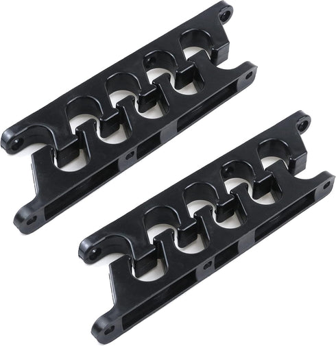 4pcs Adjustment Brackets for Chaise Lounges or Patio Outdoor Lawn Yard Furniture Replacement Position Adjuster Recliner Brace (5 Position - Black)...