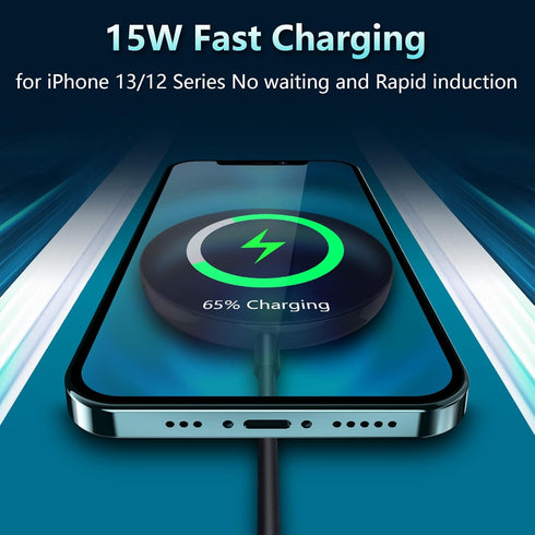 xiwxi 15W Fast Magnetic Wireless Charger Compatible with MagSafe Charger, Wireless Charging Pad for iPhone 14/14 Plus/14 Pro/14 Pro Max iPhone 13 ...