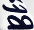 Nautical Style Embroidered Beach Throw Pillow Cover, White, 20" x 12"...
