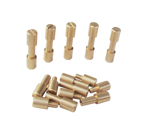 NC HAISDA Brass Corby Bolts Rivets EDC Knives Maker Pivot Pin Fasteners DIY Knife Handle Studs Screws Pack of 10 6mm...