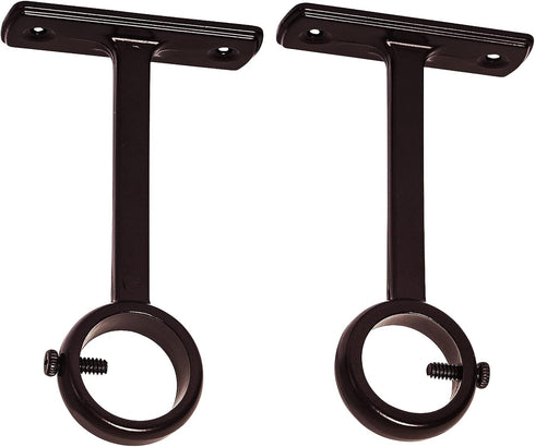 KXLife Ceiling-Mount Bracket for Curtain Rod, Heavy Duty Ceiling and Wall Curtain Rod Brackets (Set of 2, Bronze)...