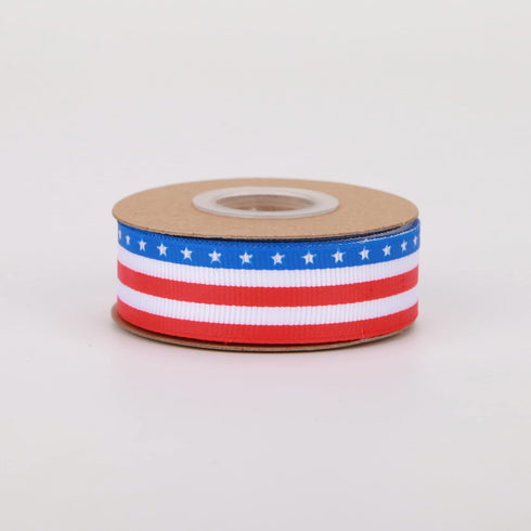 10 Yards American Flag Ribbons 3/4 Inch Patriotic Ribbon for Memorial Day, Veterans Day, 4th of July, President's Day, USA Decorations(3/4")...