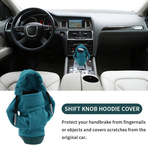 Car Gear Shift Cover, 2 Pcs Gear Shift Hoodie, Universal Mini Gear Shift Knob Cover, Funny Dustproof Stick Shift Cover Interior Decor Accessories ...