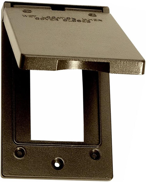 Sigma Electric, Bronze Sigma Engineered Solutions, Weatherproof 14248BR 1-Gang Vertical GFCI Cover, No Size...