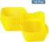 uxcell 18Pcs Silicone Cupcake Baking Cups, Silicone Muffins Liners Non-Stick Square Baking Cups, for Cooking Eggs Baking Muffins and Make a Cake(Y...