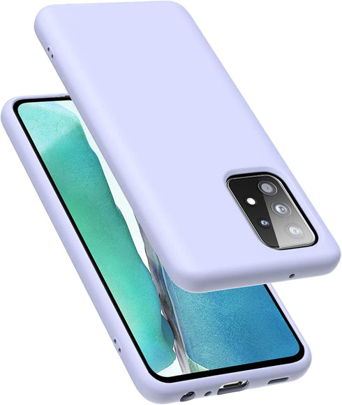 Galaxy A52 5G&4G Case, Liquid Silicone Case with Microfiber Lining Thickening Shockproof Design Soft Gel Rubber Phone Case Cover for Galaxy A52 5G...