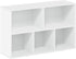 Furinno Luder Bookcase / Book / Storage , 5-Cube, White...