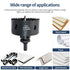 Hole Saw with Heavy Duty Arbor,HSS Annular Hole Saw Cutter Drill Bit for All 1/2 Electric Drills for Wood,Plastic, Drywall and Metal Round Pipe(63...