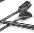 6 PCs Stainless Steel Mixing Spoon with Black Finish - Stirrer Spoon with Shovel-Shaped Head for Coffee, Ice Tea, Soft Drink, Cocktail, Length 6-1...