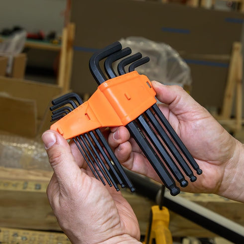 Klein Tools Long Ball-End Hex Key Set Metric 10-Piece...