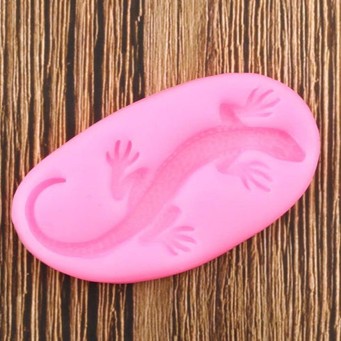 3D Lizard Gecko Silicone Mold for DIY Jelly Shots Handmade Ice Cream Gum Paste Crystal Candy Ice Cube Cupcake Cake Topper Decoration Chocolate Des...