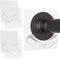 Shower Curtain Rod Holder - Easy Installation - No Drilling Required, Transparent Wall Mount Rod Retainer, Premium Design, 4 Pieces (Rod Not Inclu...