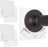 Shower Curtain Rod Holder - Easy Installation - No Drilling Required, Transparent Wall Mount Rod Retainer, Premium Design, 4 Pieces (Rod Not Inclu...