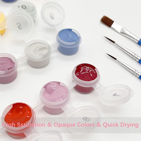 YIYUE Paint by Number for Adults Beginner, DIY Gift Canvas Painting Kits for Boys Girls, Horse Oil Painting Kit, DIY Acrylic Paint Adult Crafts fo...